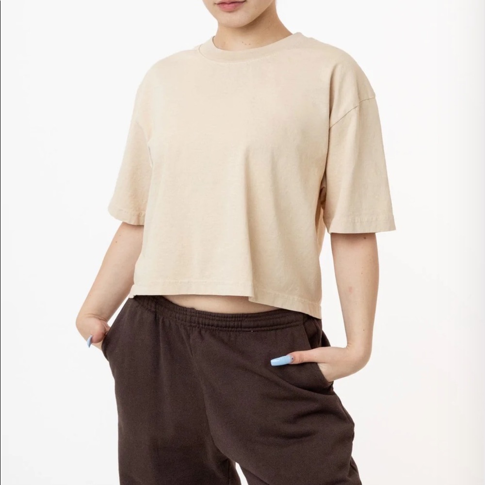 Los Angeles Apparel boxy crop tee